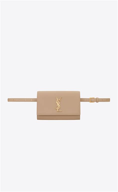 ysl tan kate belt ba|KATE Belt bag in grain de poudre.